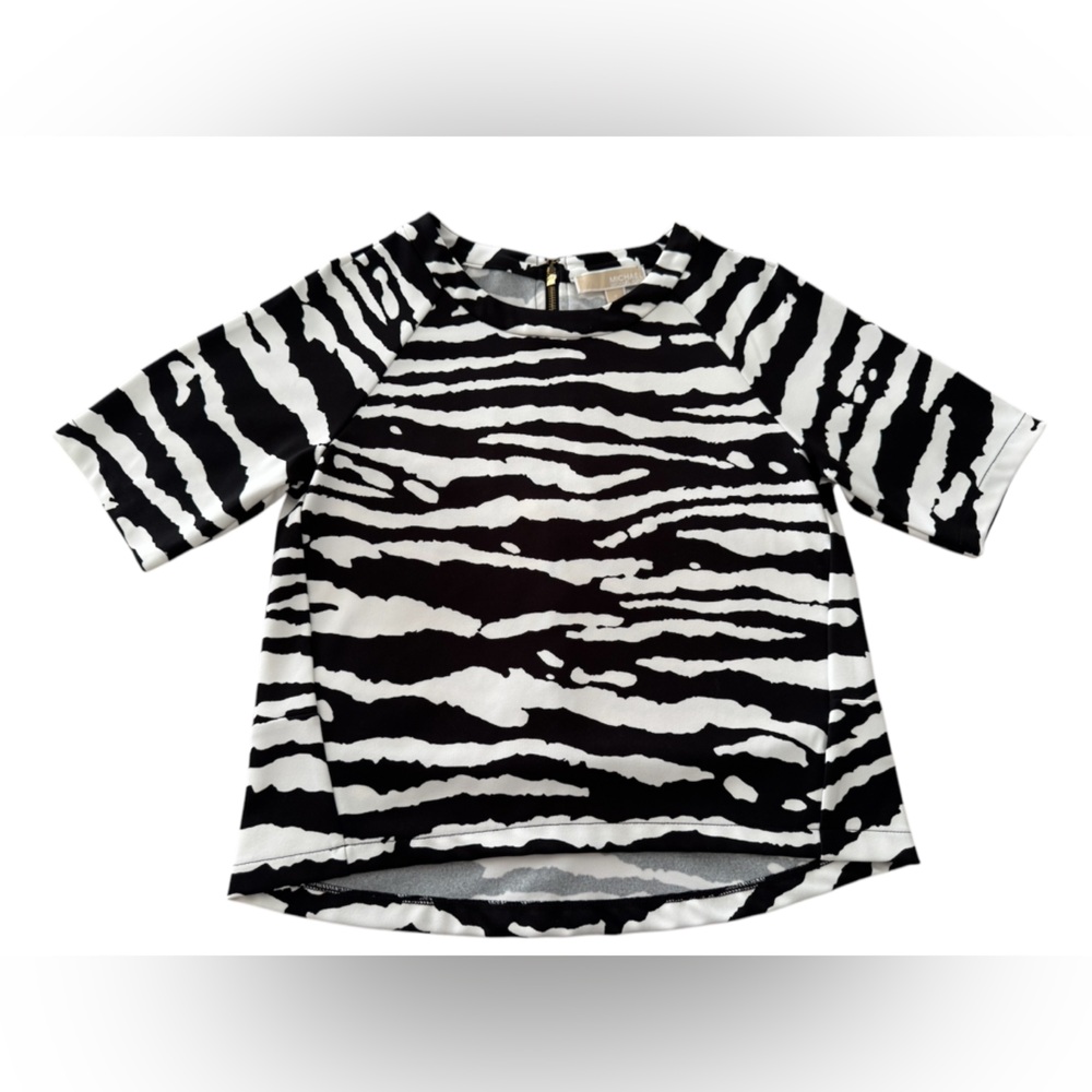 MICHAEL Michael Kors Zebra Print Blouse Size:S